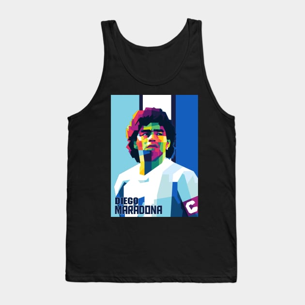 Diego Maradona Tank Top by WPAP46